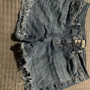 Denim Frayed Women's Shorts